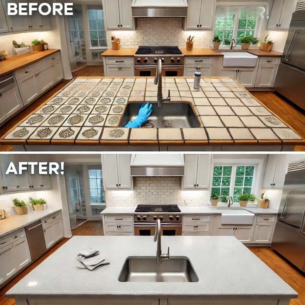 Refinish kitchen counters